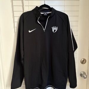 Nike Black and White Half-Zip Pullover